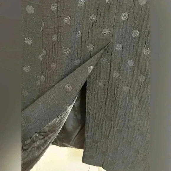 Women’s Mario Serrano Black Polka  Dotted Long Jacket Size 10 - Picture 7 of 8